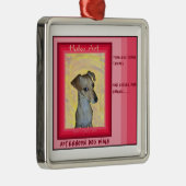 Chiweenie Haiku Art Ornament (Rechts)
