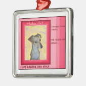 Chiweenie Haiku Art Ornament (Links)