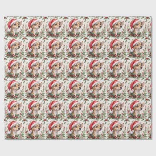 Chiweenie Kerst Inpakpapier (Vlak)