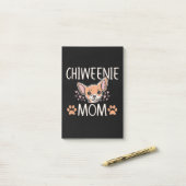 chiweenie mam chihuahua schattige hondenliefhebber post-it® notes (Op bureau)