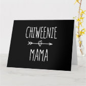 chiweenie mama chihuahua mam cadeau kaart (Gele Bloem)