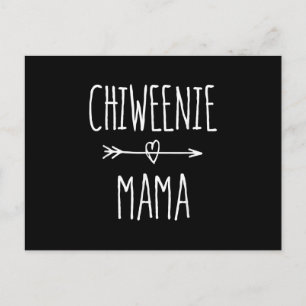 chiweenie mama chihuahua mam gift briefkaart