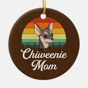 chiweenie mama chiweenie keramisch ornament