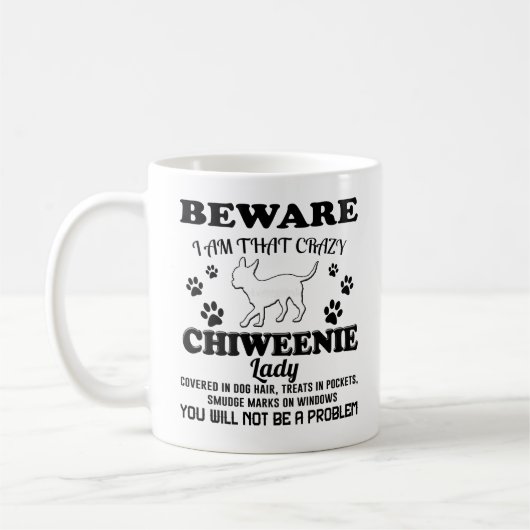 Chiweenie Mok Coffee Cup Gifts for mam Dad Women (Links)