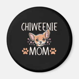 chiweenie mom chihuahua cute dog owner love lover magneet