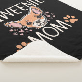 chiweenie mom chihuahua cute dog owner love lover sherpa deken (3/4)