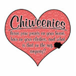 Chiweenie Paw Prints Dog Humor Fotobeeldje Ornament<br><div class="desc">Dit ontwerp is een viering van de vele geschenken die onze geliefde Chiweenies in ons leven kunnen brengen, hoewel we sommige van die geschenken misschien meer op prijs kunnen stellen dan anderen! Op een groot hart bedekt met puppy pawprints (en een kleine vlek in de hoek!), staan de woorden "Chiweenies...</div>