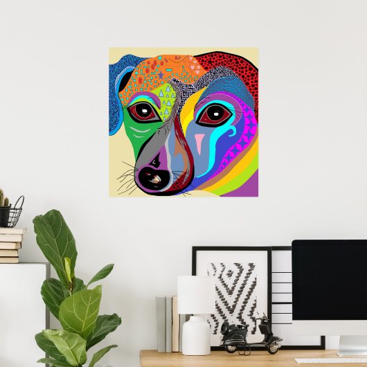 Chiweenie Poster (Thuiskantoor)