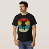 chiweenie retro  silhouette 70s t-shirt (Voorkant volledig)