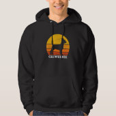Chiweenie Sunset Retro  Chiweenie Hondenliefhebber Hoodie (Voorkant)
