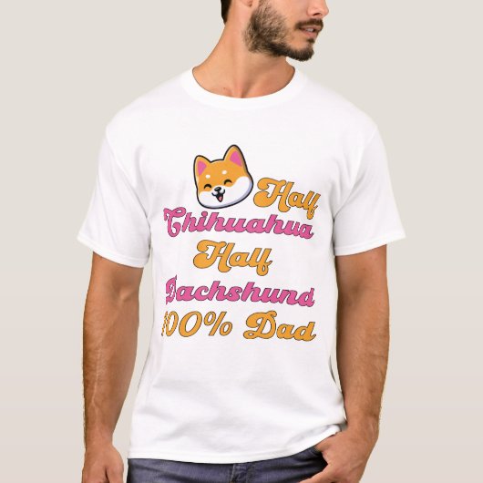Chiweenie Vader Half Chihuahua Dachshund Grappige T-shirt (Voorkant)