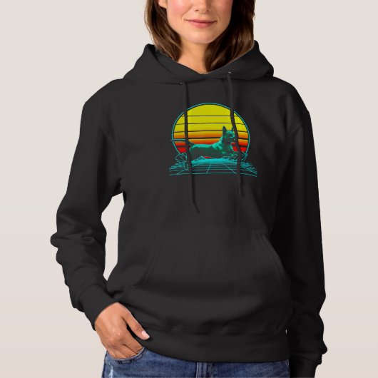 Chiweenie Vaporwave Hoodie (Voorkant)