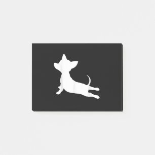 chiweenie yoga ness gift , chihuahua dachshund post-it® notes