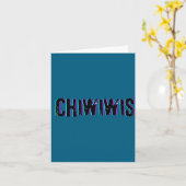 Chiwiwis - Grappige Spreuk  Kaart (Gele Bloem)