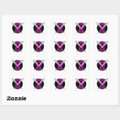 Chix met Stix Vierkante Sticker (Vel)