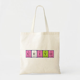 Chiyo Periodieke canvas tas van de lijstnaam
