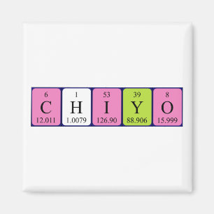 Chiyo Periodieke Naam Magnet
