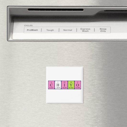 Chiyo periodieke tabelnaam magnet (Insitu (Vaatwasser))