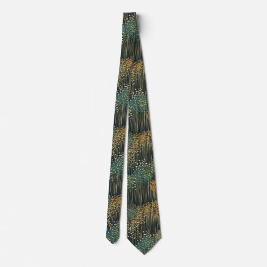 Chiyogami abstract boompatroon stropdas (Achterkant)