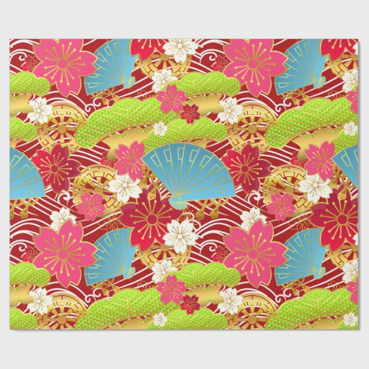 Chiyogami style Giftwrap Cadeaupapier (Vlak)