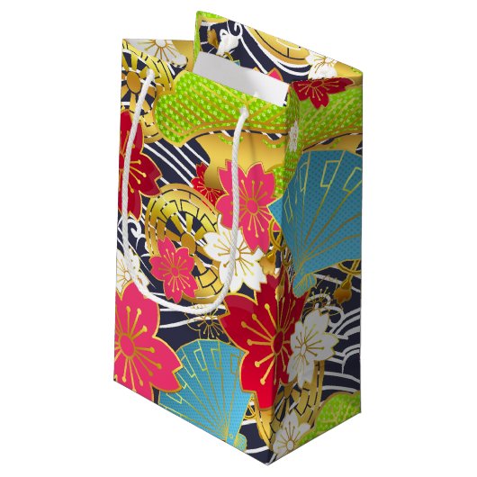 Chiyogami-Washi Styled-cadeautas Klein Cadeauzakje (Achterkant Gekanteld)