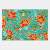 Chiyogami Yuzen Washi Style, papiervellen Inpakpapier Vel (Voorkant 3)