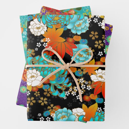 Chiyogami Yuzen Washi Style, papiervellen Inpakpapier Vel (In situ)