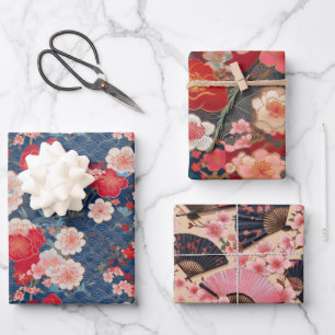 Chiyogami Yuzen Washi Style patroon Inpakpapier Vel