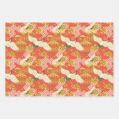 Chiyogami Yuzen Washi Style patroon Inpakpapier Vel (Voorkant 3)