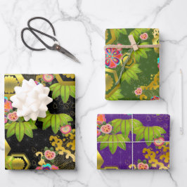 Chiyogami Yuzen Washi Style patroon Inpakpapier Vel