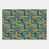 Chiyogami Yuzen Washi Style patroon Inpakpapier Vel (Voorkant 3)