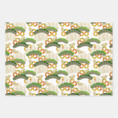 Chiyogami Yuzen Washi Style patroon Inpakpapier Vel (Voorkant 2)