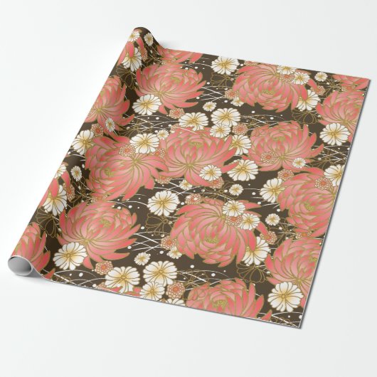 Chiyogami Yuzen Washi Style patroon Verpakkingspap Cadeaupapier (Uitgerold)