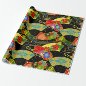 Chiyogami Yuzen Washi Styled Paper Cadeaupapier (Uitgerold)