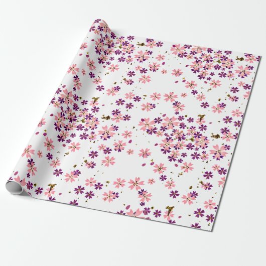 Chiyogami Yuzen Washi Styled Paper Cadeaupapier (Uitgerold)