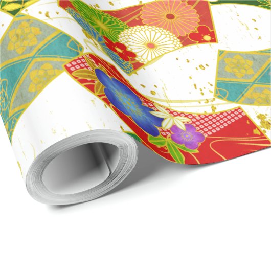 Chiyogami Yuzen Washi Styled Paper Cadeaupapier (Rol Hoek)