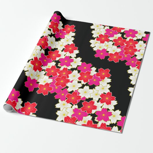 Chiyogami Yuzen Washi Styled Paper Cadeaupapier (Uitgerold)