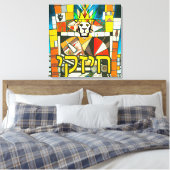 Chizky "My Strength"- KIng Ezekiah Canvas Afdruk (Insitu (Slaapkamer))