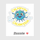 Chlamydia Awareness – Blijf veilig, laat je testen Sticker (Vel)