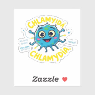 Chlamydia Awareness – Blijf veilig, laat je testen Sticker