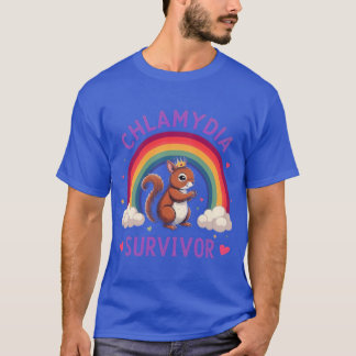 Chlamydia-overlevende Funny Verlegen Volwassenen H T-shirt