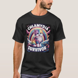 Chlamydia Overlevende Kat Grappig Sarcasme voor Ma T-shirt