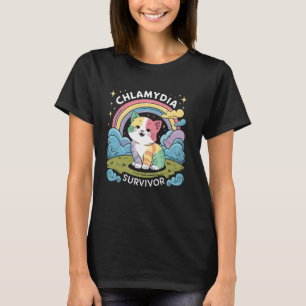Chlamydia Overlevende Kat Grappig Sarcasme voor Ma T-shirt