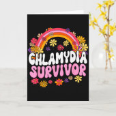 Chlamydia-overlever Funny Grafisch Kaart (Gele Bloem)