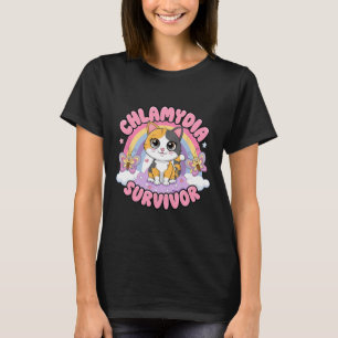 Chlamydia Survivor Cat Meme Grappige shirts voor H