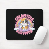 Chlamydia Survivor Cat Meme Grappige shirts voor H Muismat (Met muis)