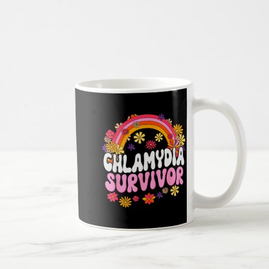 Chlamydia Survivor Funny Graphic  Koffiemok (Rechts)