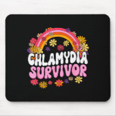 Chlamydia Survivor Funny Graphic  Muismat (Voorkant)
