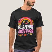 Chlamydia Survivor Funny Graphic  T-shirt (Voorkant)