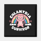 Chlamydia Survivor  Magneet (Voorkant)